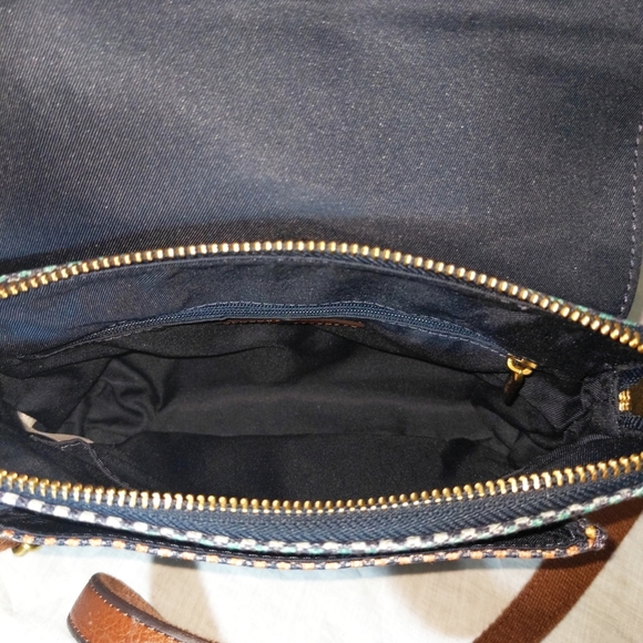 Fossil Kinley Small Crossbody Teal/Brown ZB7610-725 NWOT - Picture 9 of 12